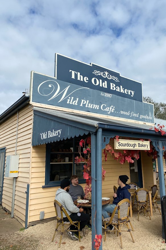 Outside the regional bakery.