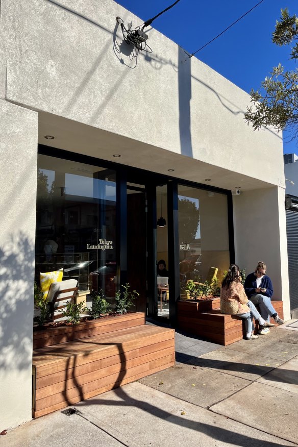 The sun-drenched new Tokyo Lamington cafe in Marrickville.