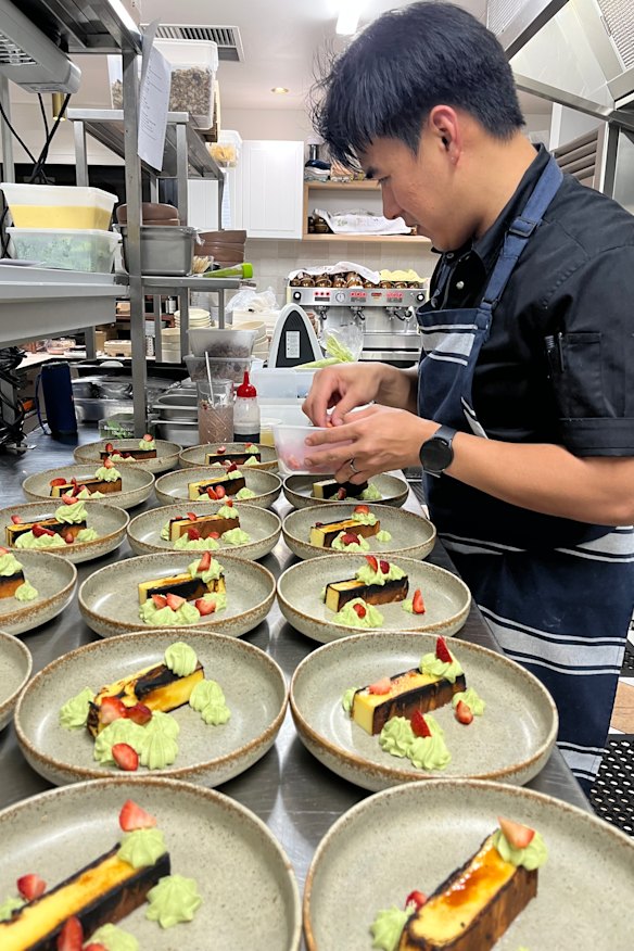 Chef Fendi Bong in the Cubby Cafe kitchen.