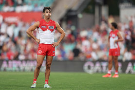 Sam Wicks at the full-time siren.