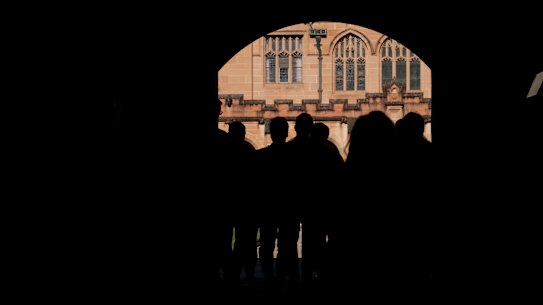 AFR: Generic: International Students and graduates at University of Sydney. Friday 24, May 2024 photo: