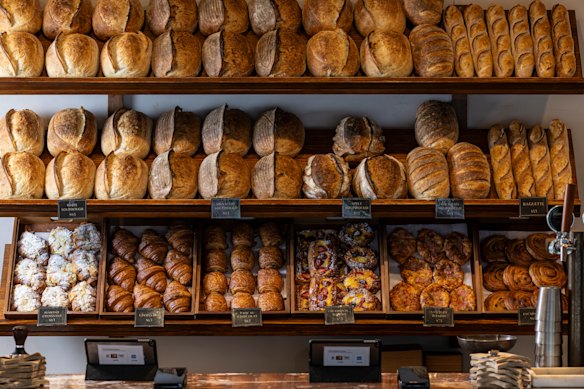 White, spelt and multigrain sourdough on display at Althea by Zin. 