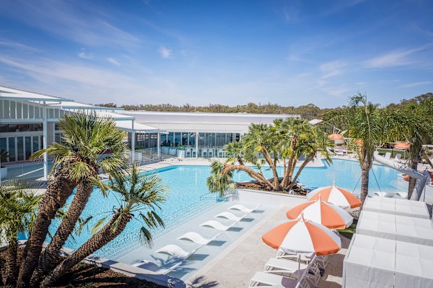 V8 Supercar Champion Rick Kelly and his family officially opened Trentham Waters Resort on the banks of the Murray River near Mildura