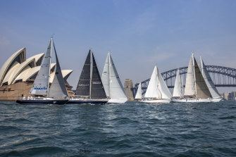 Competitors can expect relatively clean air for the start of the Sydney to Hobart.