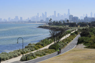 The city seen from Point Ormond in modern times. 