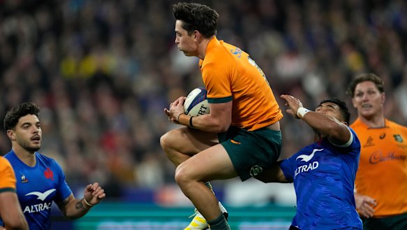 Jock Campbell was strong under the high ball in Paris.