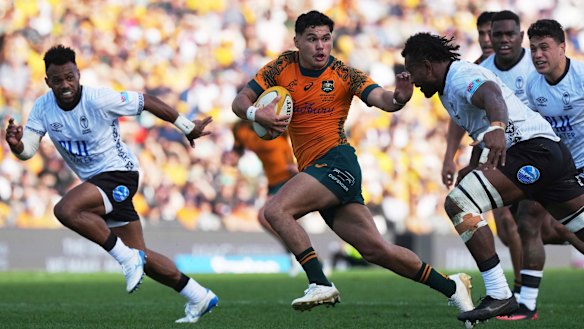 Noah Lolesio is in the mix to return to the Wallabies after recovering from injury.