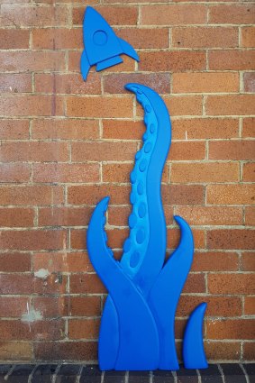 Blu Art Xinja will be installing art pieces like this one in Fortitude Valley in the lead up to Brisbane Street Art Festival.