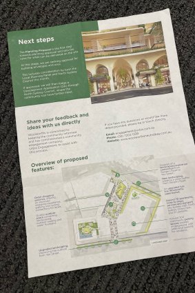 A flyer produced by Woolworths promoting the Neutral Bay proposal to the local community.