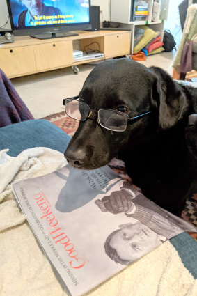 Florence loves a good read on the weekend.