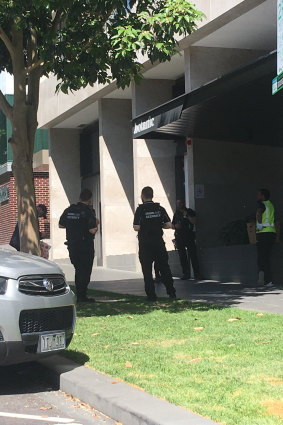 Security guards were installed around-the-clock at the luxury building.