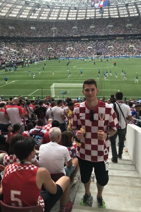 Roko Strika was at the World Cup final in Russia watching his former teammates. 