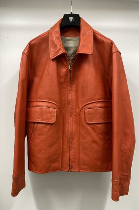 The orange leather Yohji Yamamoto jacket from the 1991 Winter collection that sold for $7000.