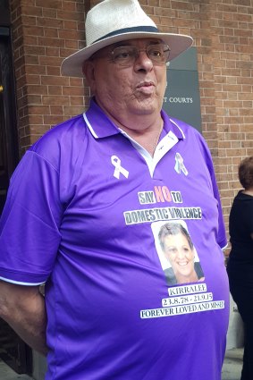 Kirralee Paepaerei's stepfather Godwin D'Ugo wore a shirt in memory of his stepdaughter in court.
