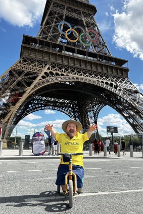 Grant “Scooter” Patterson in Paris ahead of the Paralympics.