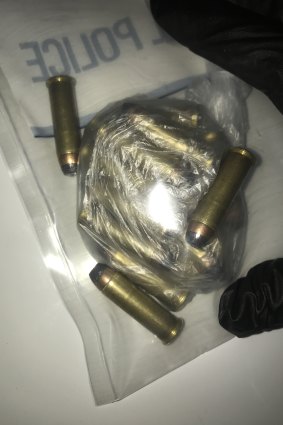 Ammunition, which police allegedly seized from Alexander Victor Miller on Tuesday night.