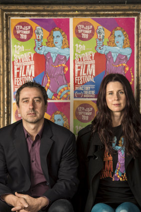 The directors of the Sydney Underground Film Festival, Stefan Popescu and Katherine Berger.