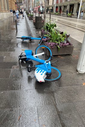 Poorly parked share bikes are a safety risk and inconvenience to the physical disability community.