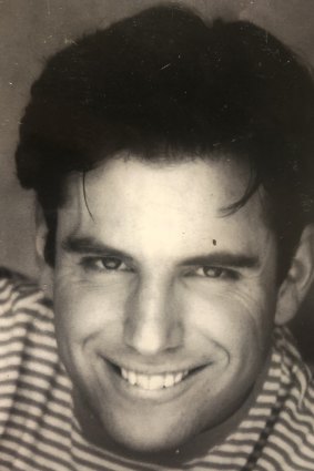 William Oliver in his days as a writer/performer, when wrote a play about his childhood sexual abuse, Dream Shark.