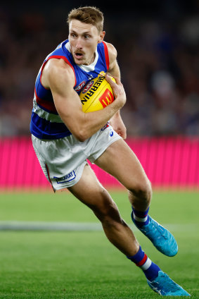 Influential: Bailey Dale responded with a best on ground performance after being the sub a week earlier.