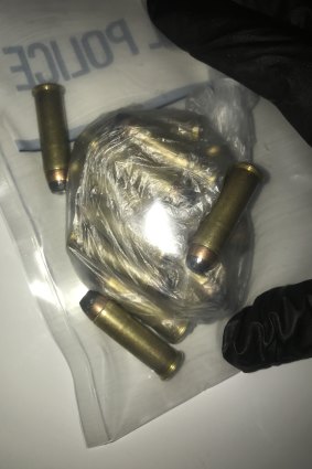 Ammunition, which police allegedly seized from Alexander Victor Miller on Tuesday night.