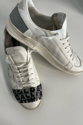 The reviewer’s customised Golden Goose Stardan sneakers, $870