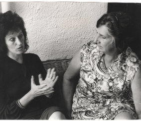 Germaine Greer with Margaret Whitlam at the Lodge in December 1972.
