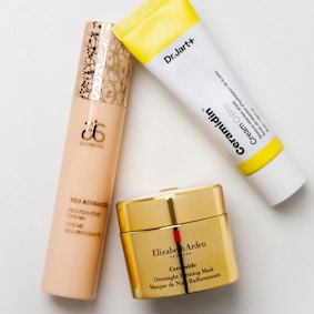 Arbonne RE9 Advanced Restorative
Cream, $95. Elizabeth Arden Ceramide
Overnight Firming Mask, $120. Dr.Jart+
Ceramidin Cream, $85. 