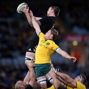 Picked off: Australia's lineout was picked apart by New Zealand in the first Bledisloe.