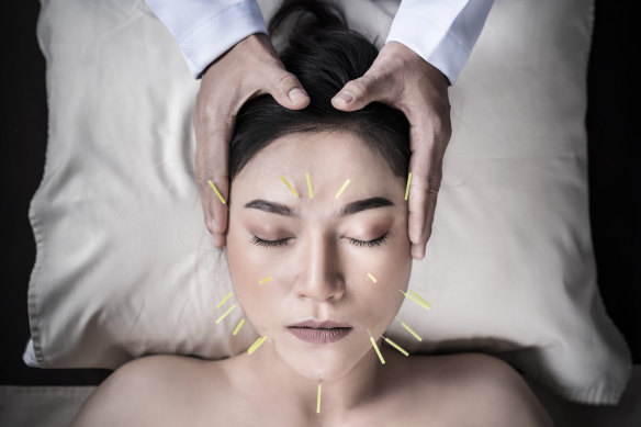 Cosmetic acupuncture has gained traction in Australia, as more people seek natural facial treatments.