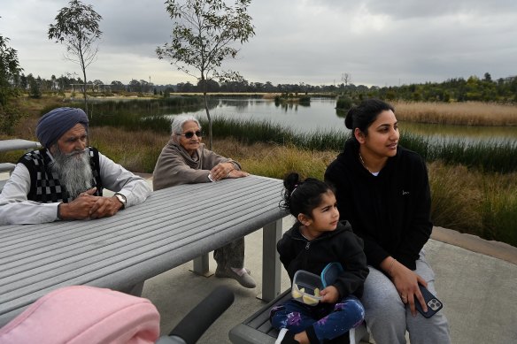 Raman Kour (right) and her daughter Amaira Kaur (2nd from right) face the prospect of leaving Sydney once they come off their fixed rates in December.