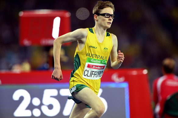 Jaryd Clifford at the Rio Paralympics in 2016.