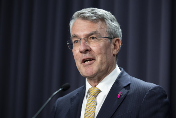 Attorney-General Mark Dreyfus during a press conference at Parliament House in Canberra in December