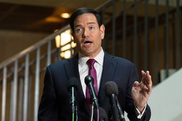 During a February 24 meeting with congressional leaders, Secretary of State Marco Rubio made no mention that the Trump administration was considering regime change in Iran, according to people familiar with his comments.