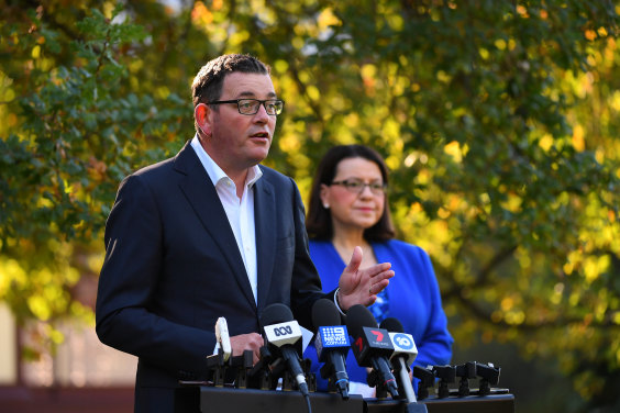 Premier Daniel Andrews and Health Minister Jenny Mikakos announced a massive expansion of Victoria's intensive care capacity on Wednesday.