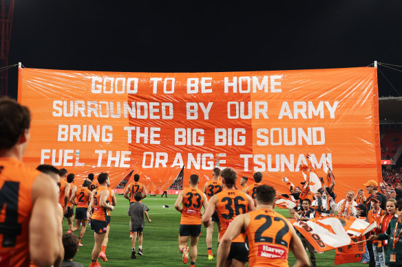 The Giants hosted their semi-final at Engie Stadium last season.