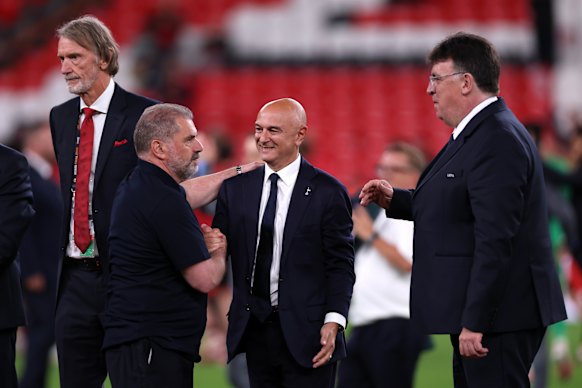 Ange Postecoglou and Daniel Levy.