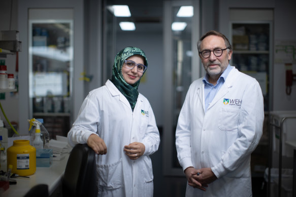 Postdoctoral researcher Dr Behnaz Heydarchi (left) and Professor Ian Wicks.
