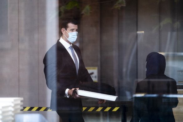 Ben Roberts-Smith at the Federal Court in Sydney on Tuesday.