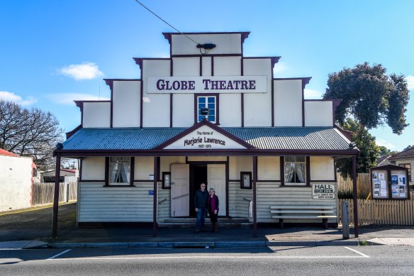 The heritage-listed Globe Theatre was built by Lawrence’s father from 1926-27.