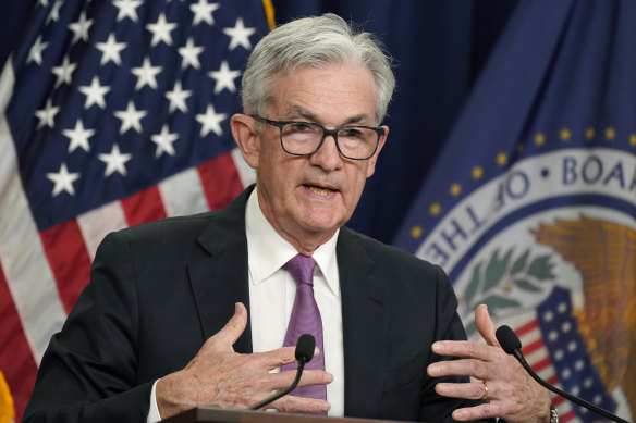 Fed chair Jerome Powell. Central banks around the world remain locked in an inflation fight. 