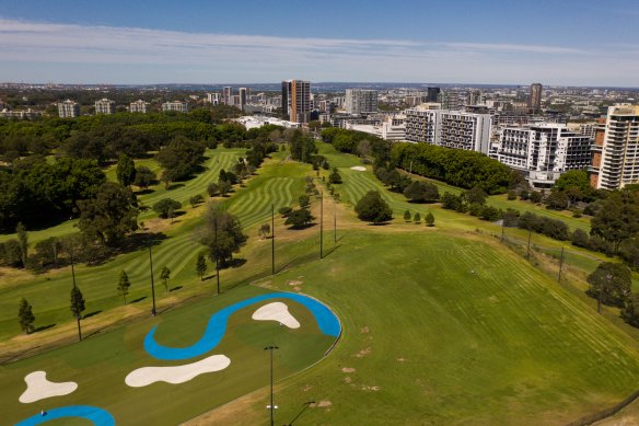 Moore Park Golf Course is set to be almost halved.