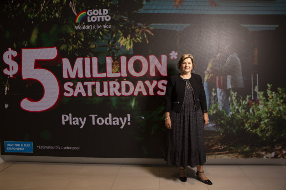 Sue van der Merwe, who will run Tabcorp’s lotteries business as a standalone company, says it can maintain its growth momentum.  