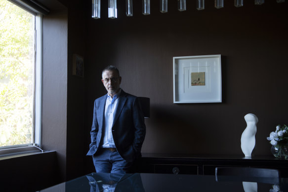 Norman Swan at his apartment in Sydney’s Double Bay.