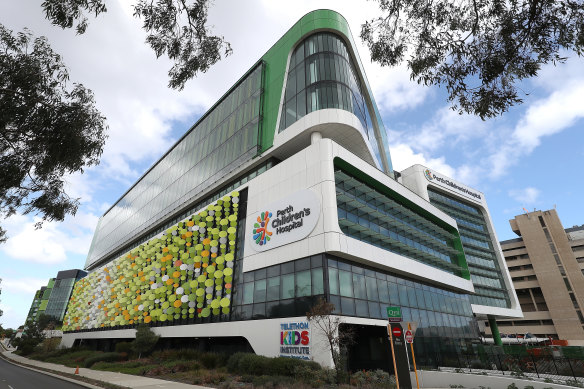 The girl received treatment at Perth Children’s Hospital.