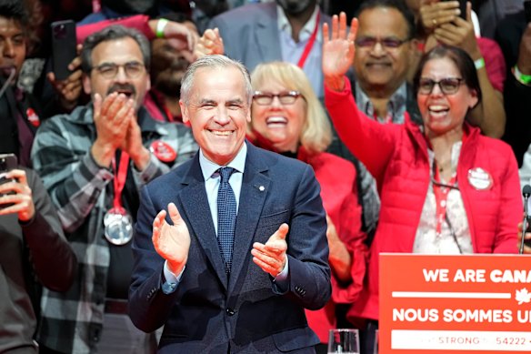 Prime Minister Mark Carney won the election but it was not yet clear whether he would be able to form majority government.