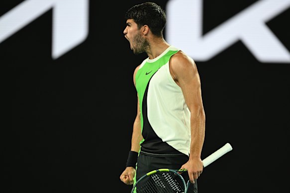 Alcaraz was in scintillating form against de Minaur.