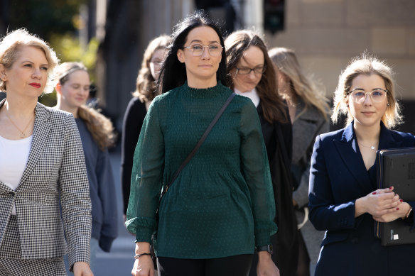 Patrice Turner arrives at the Victorian Supreme Court on Monday.