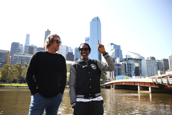 Longley and Pippen have reunited for the first time in 10 years, in Melbourne.