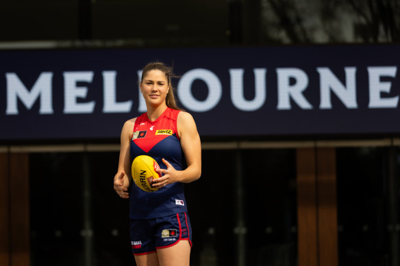 Melbourne AFLW footballer Tahlia Gillard.